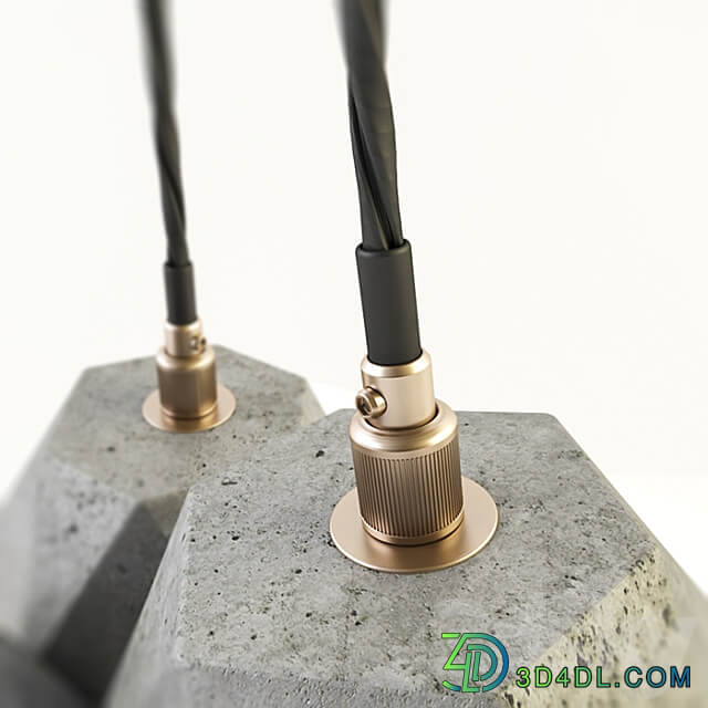 Design lamp quot Sand quot Pendant light 3D Models