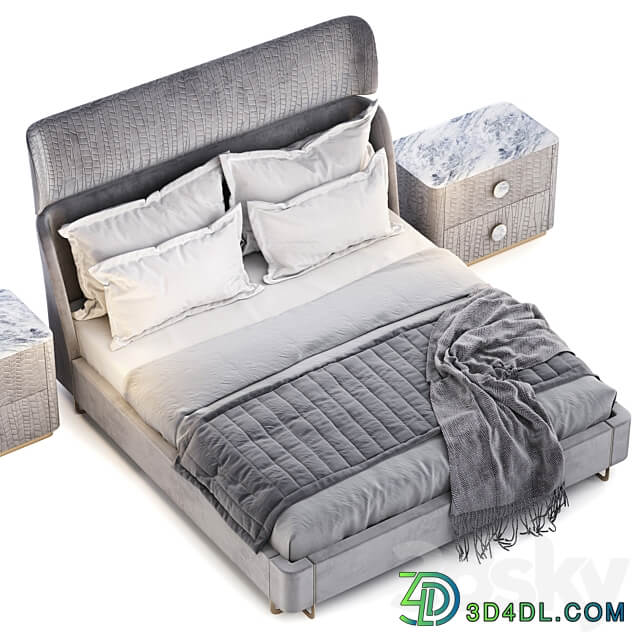 Giorgio Collection CHARISMA Art 2834 Bed 3D Models