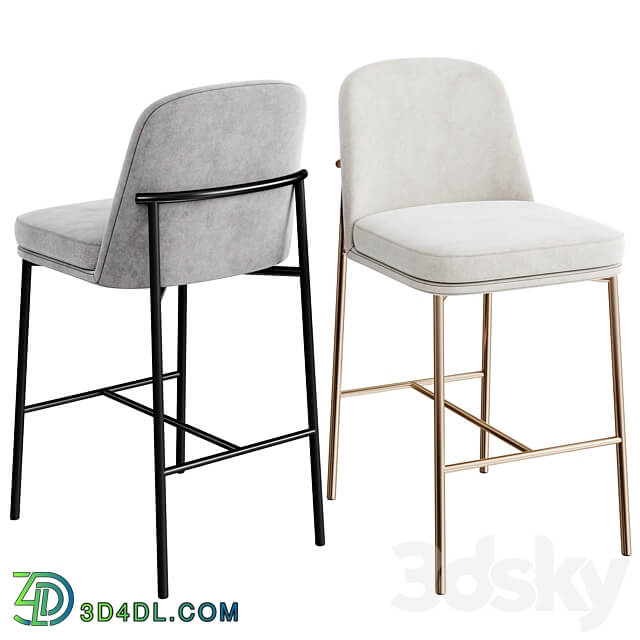 Jack Metal Frame Counter Stool 3D Models
