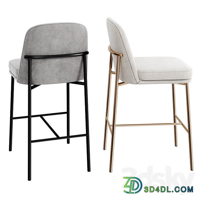 Jack Metal Frame Counter Stool 3D Models