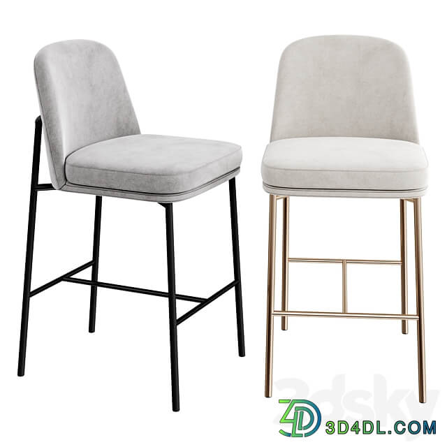 Jack Metal Frame Counter Stool 3D Models