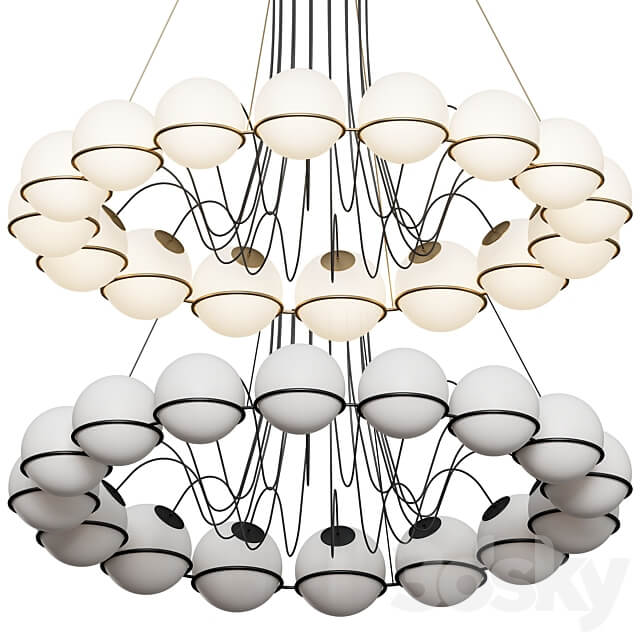 Le Sfere Model 2109 Lamp Pendant light 3D Models