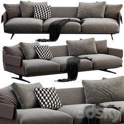Flexform Bretton 3 Seater 3D Models 