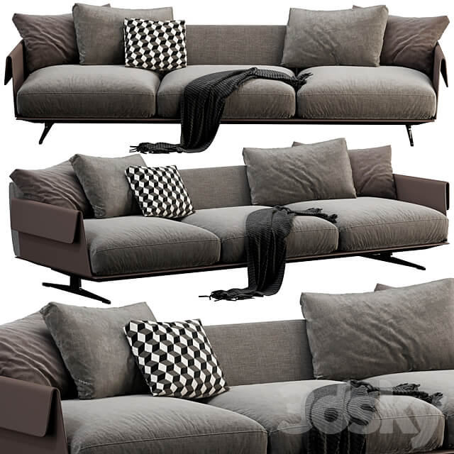 Flexform Bretton 3 Seater 3D Models