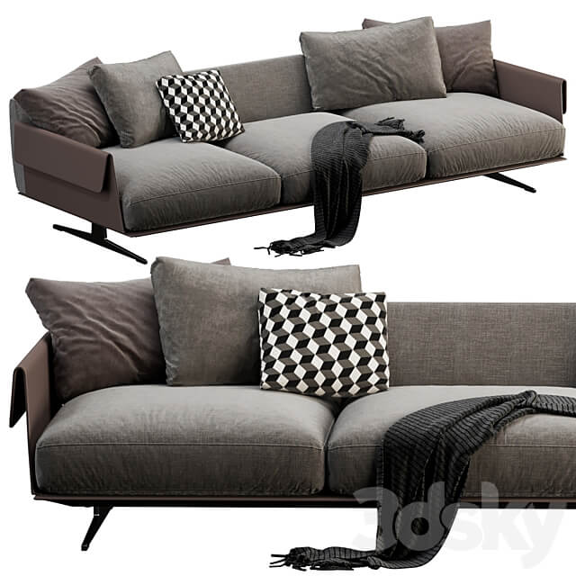 Flexform Bretton 3 Seater 3D Models