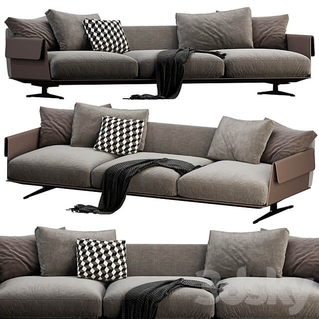 Flexform Bretton 3 Seater 3D Models