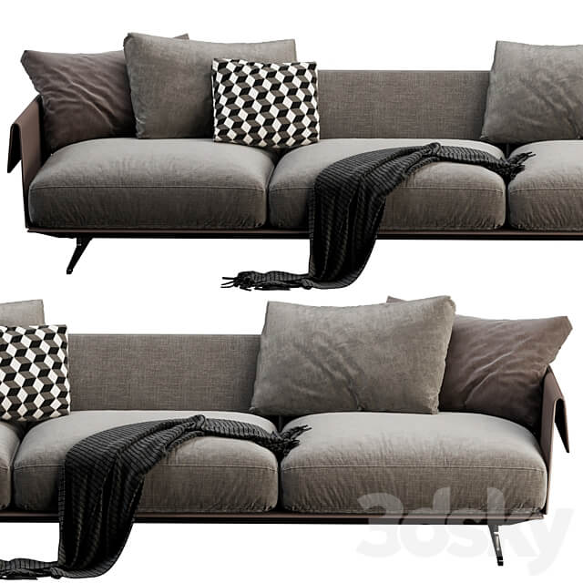 Flexform Bretton 3 Seater 3D Models