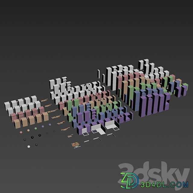 Kitchen constructor Kitchen 3D Models