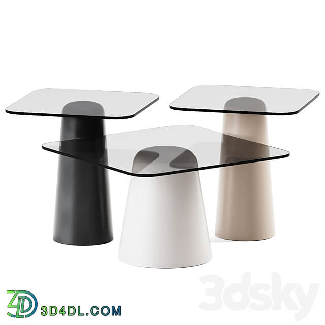 Glass Coffee Tables Balane La Redoute Glass 3D Models