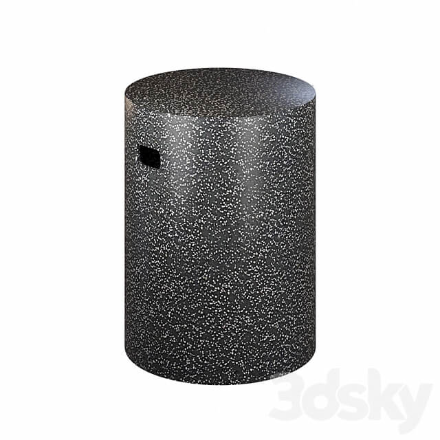 Coffee Table Jenell Terrazzo La Forma in Four Versions 3D Models