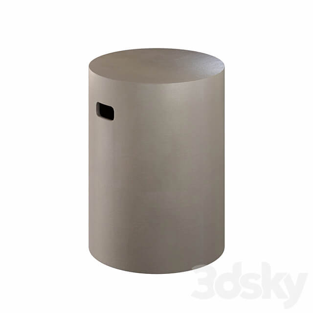 Coffee Table Jenell Terrazzo La Forma in Four Versions 3D Models
