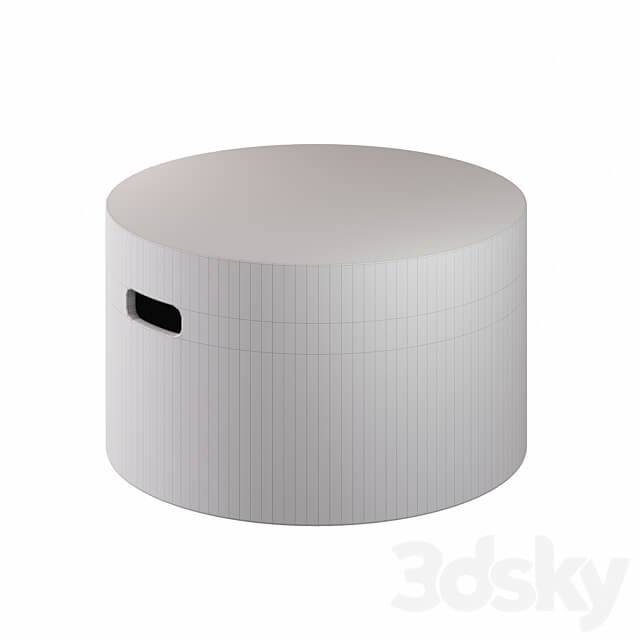 Coffee Table Jenell Terrazzo La Forma in Four Versions 3D Models