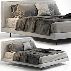 BRASILIA Double bed By Minotti Bed 3D Models 