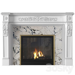 Modern fireplace in classic style.Fireplace modern ArtDeco 3D Models 