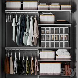 ikea BOAXEL BOXEL wardrobe RABBLA RABLA Box with lid clothes shirts Clothes 3D Models 