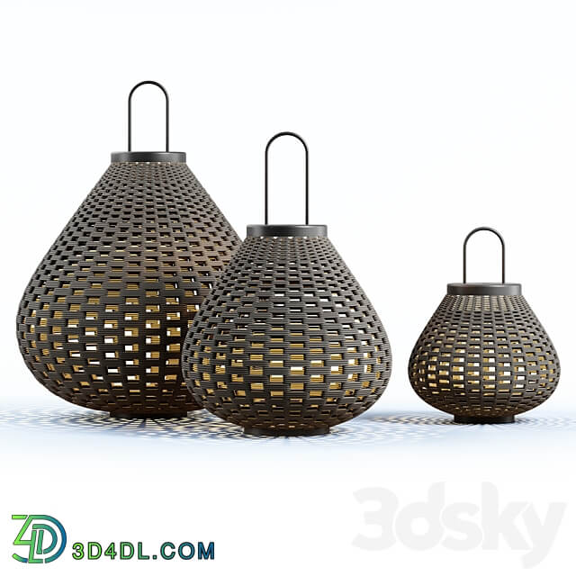 Poltrona Frau Sparkler Lanterns by Kensaku Oshiro 3D Models
