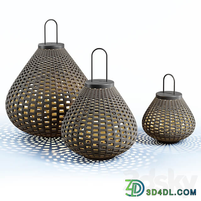 Poltrona Frau Sparkler Lanterns by Kensaku Oshiro 3D Models