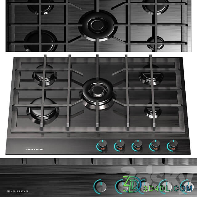WHIRLPOOL AND FISHER PAYKEL KITCHEN APPLIANCE SET NO4 3D Models