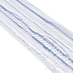 Snowy road 6 with wheel tracks 3D Models 