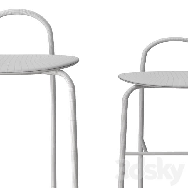 Azure Michelle Bar Stool 3D Models