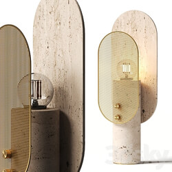 Saccal Design House Travertino Nostalgia Table Lamp 3D Models 