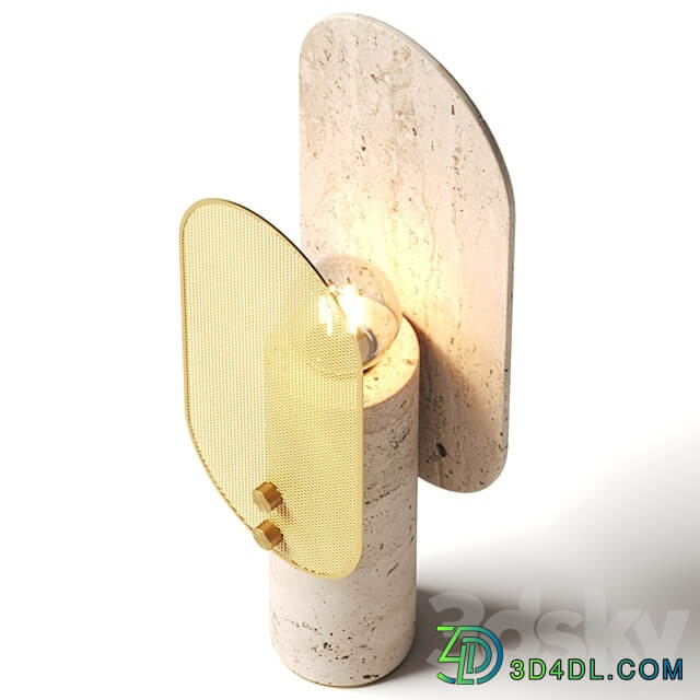 Saccal Design House Travertino Nostalgia Table Lamp 3D Models
