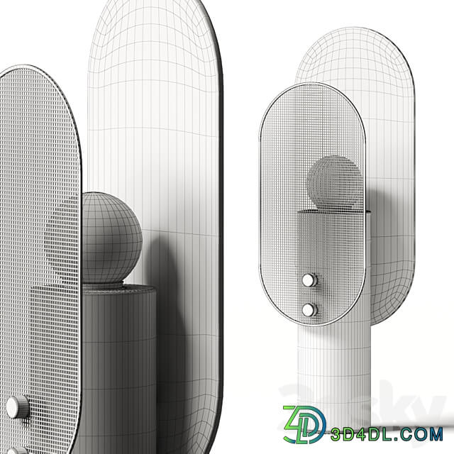 Saccal Design House Travertino Nostalgia Table Lamp 3D Models