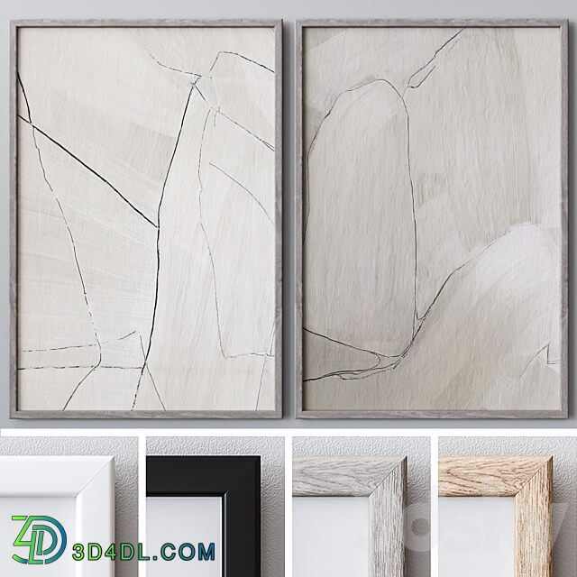 Set of large wall paintings 1735 3D Models
