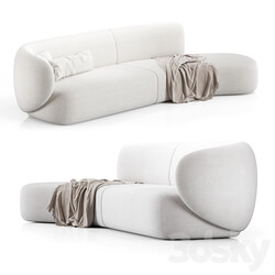 Swell Sofa 3 Seater Curved By Grado Design 3D Models 