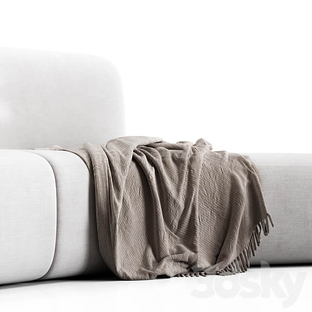 Swell Sofa 3 Seater Curved By Grado Design 3D Models
