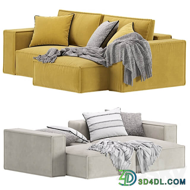 Corner Sofa Loft Ebi Happy Yellow 3D Models