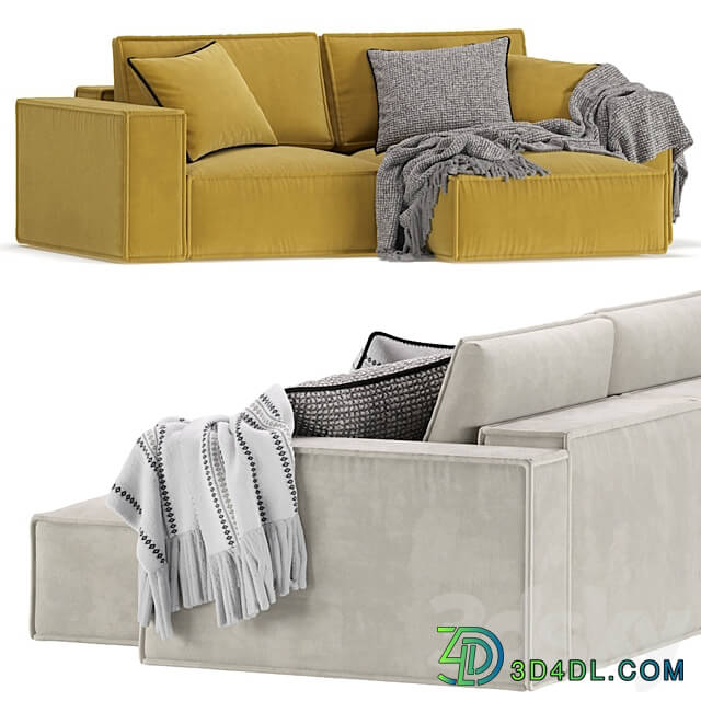 Corner Sofa Loft Ebi Happy Yellow 3D Models