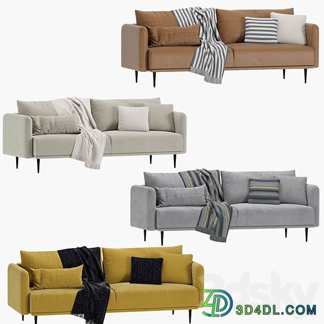 Sofa Loft Sayle Barhat Emerald Диван Сайле 3D Models