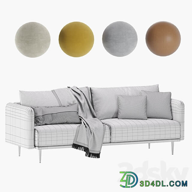 Sofa Loft Sayle Barhat Emerald Диван Сайле 3D Models