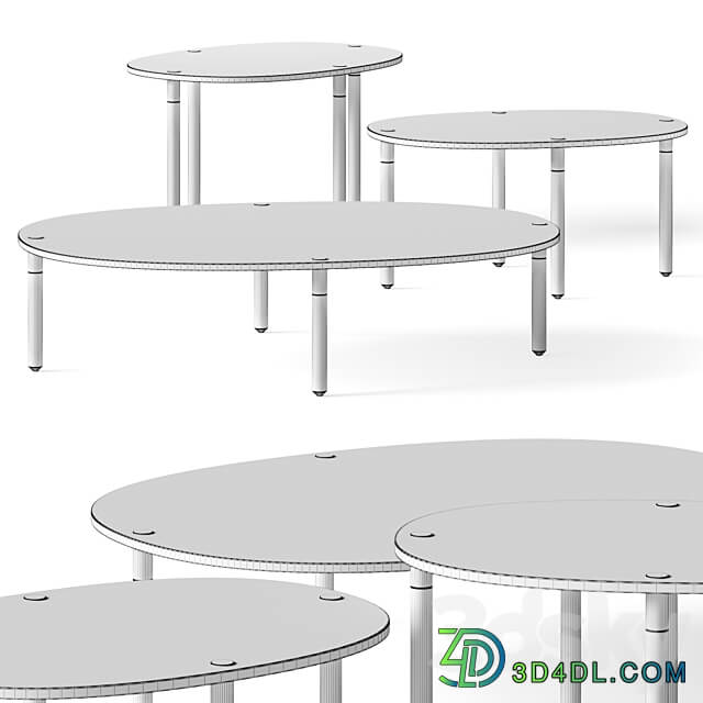 Bolia Tuk Coffee Tables 3D Models