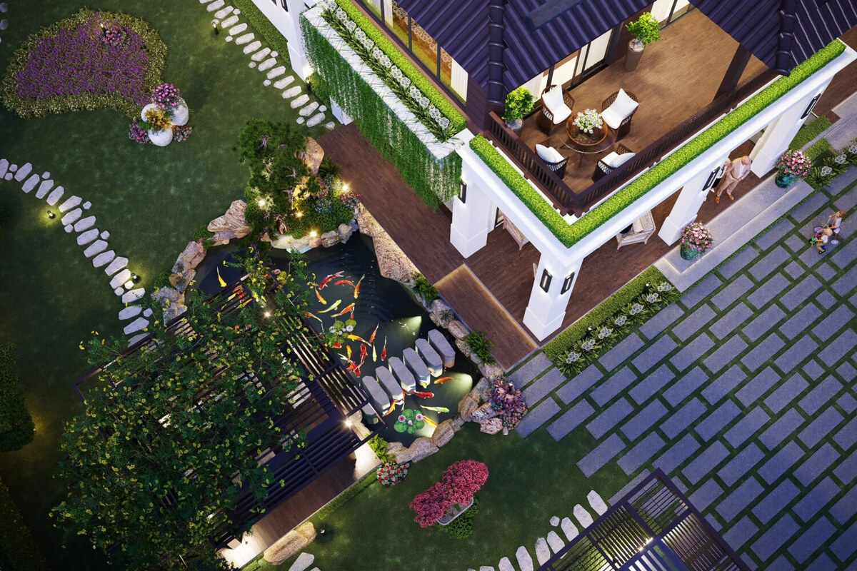 13245. Free 3D Garden Villas Exterior Model Download By Vu Van Bac