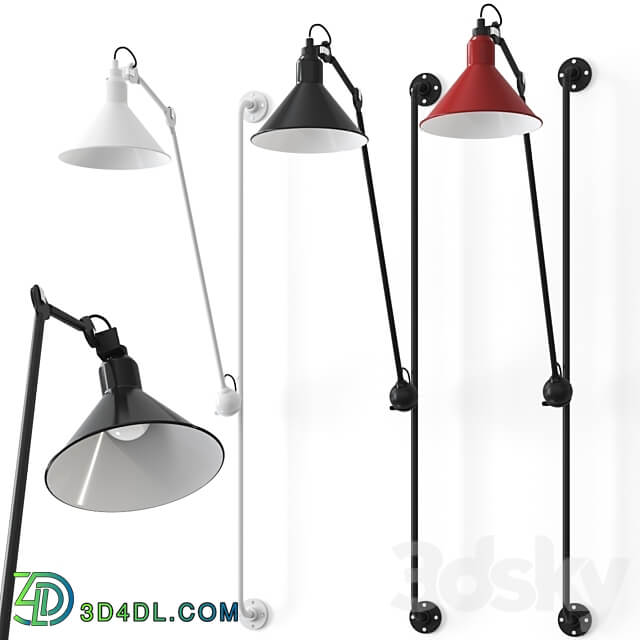 N 214 by Dcw Editions Wall Lamp 3D Models