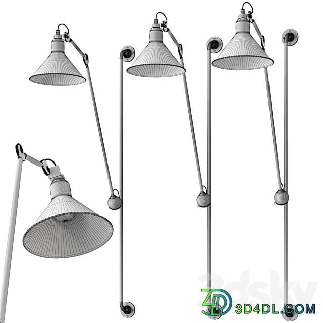 N 214 by Dcw Editions Wall Lamp 3D Models