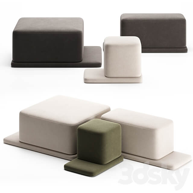 COAST Pouf by Woo Furniture 3D Models