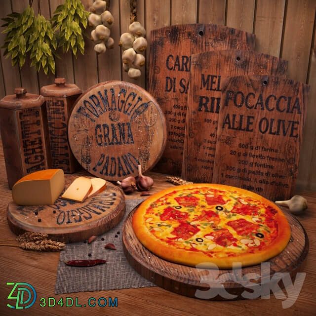 Decorative set for the kitchen