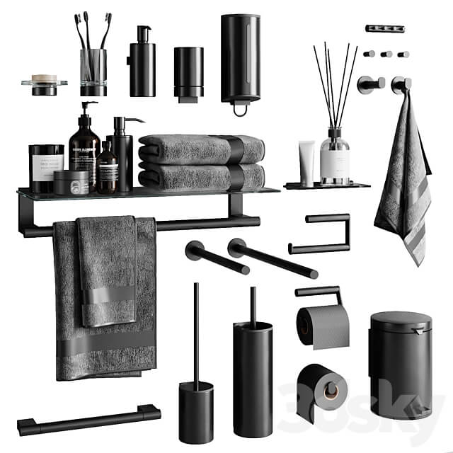 KEUCO PLAN BLACK 3D Models