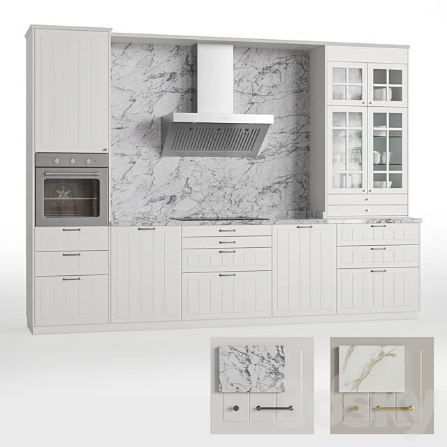 Kitchen Stensund Stensund 126 modules Kitchen 3D Models
