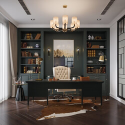  3D Office Room Interior By Bao Yen 