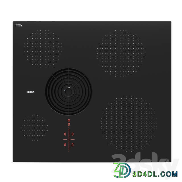 BORA PURSA Cooktop with extractor 3D Models