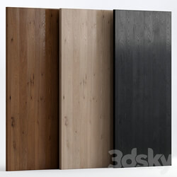 Oak Knotty wood with 3 materials 3D Models 