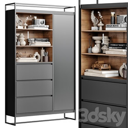 Wardrobe Display cabinets 04 3D Models 