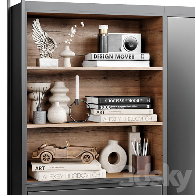 Wardrobe Display cabinets 04 3D Models