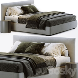 Meridiani Scott Bed Bed 3D Models 