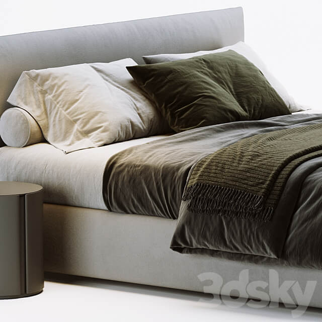 Meridiani Scott Bed Bed 3D Models