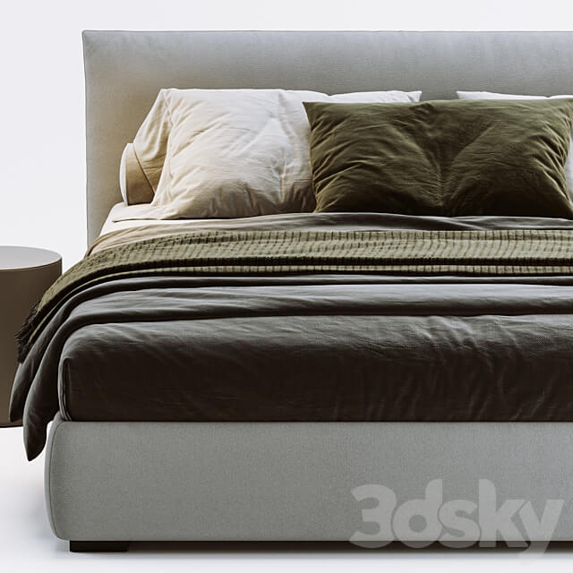 Meridiani Scott Bed Bed 3D Models